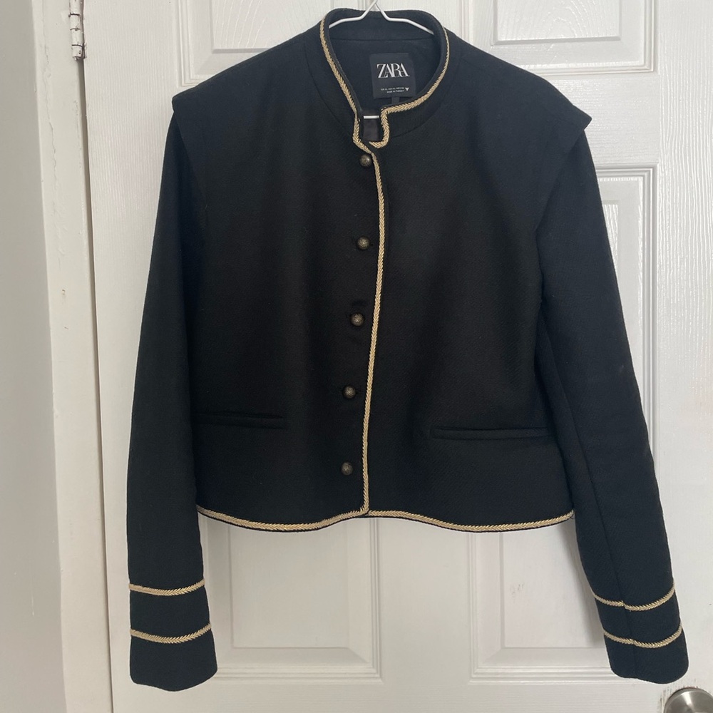 Bolero cropped tweet jacket